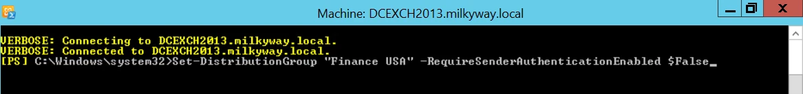 RequireSenderAuthenticationEnabled via Set-DistributionGroup