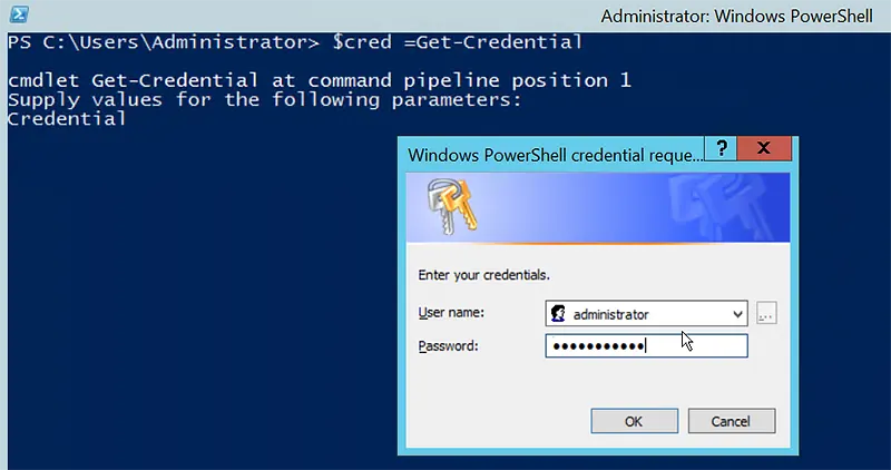 Get-AdUser-Get-Credential Parameter