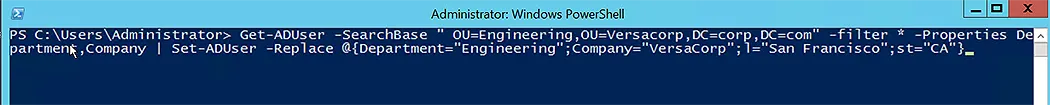 Replace Multiple Attributes via Set-ADUser