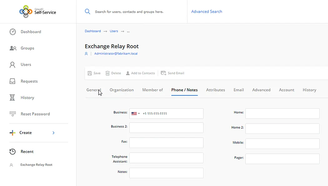 Manage AD Users with GroupID’s Web-based Self-Service Portal