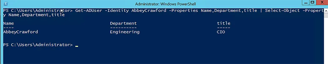 Change the Title Attribute via Set-ADUser