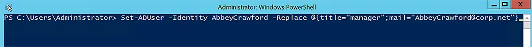 Set Properties with “Set-ADUser Replace”