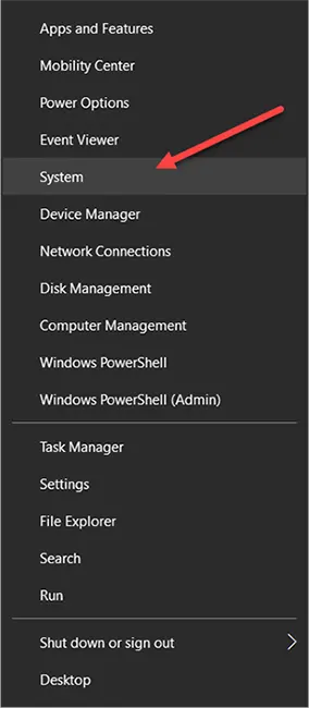 Open the System Properties