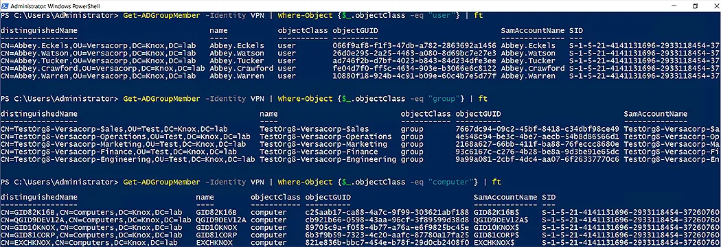Get a Specific Object Type in Group Membership
