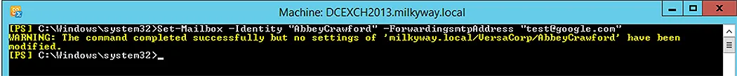 Forwarding SMTP Address
