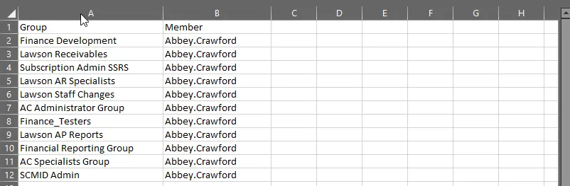 Export AD Group Members from Specific OU