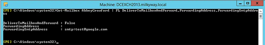 Forwarding SMTP Address