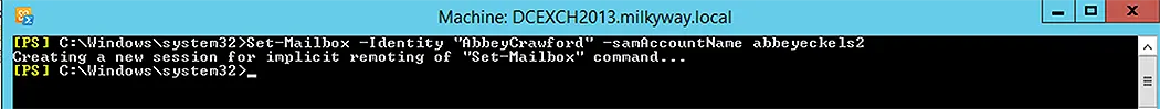 Update the Display Name of a Mailbox