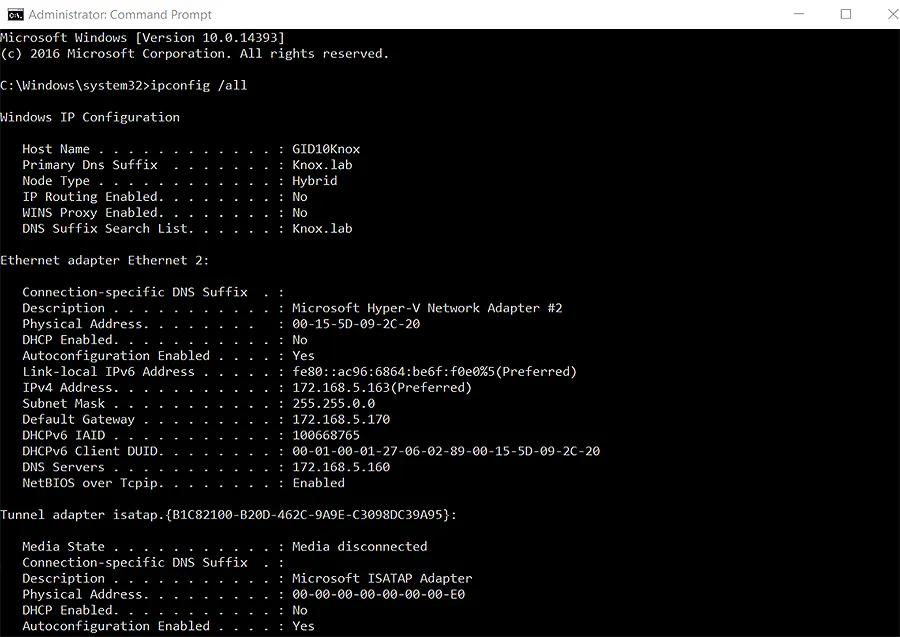 Verify the IP Settings are Correct