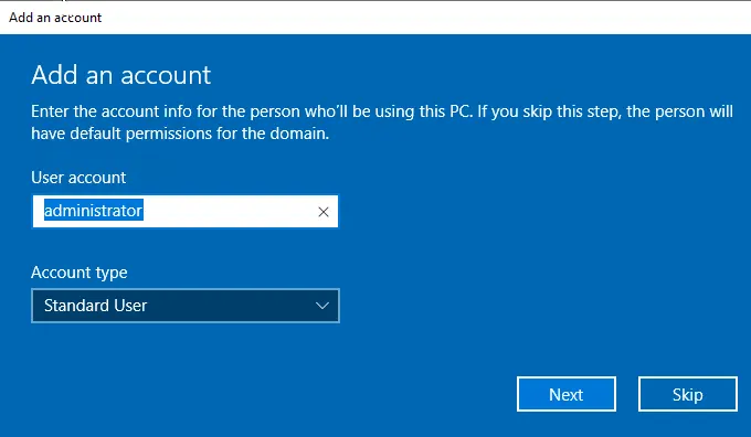 Connect to the Domain through Settings