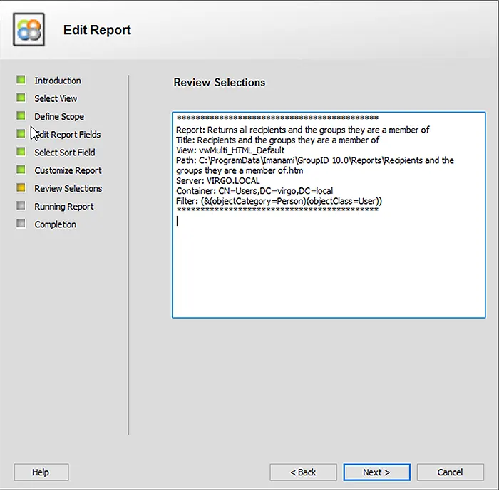 View Memberships using the GroupID Report Module