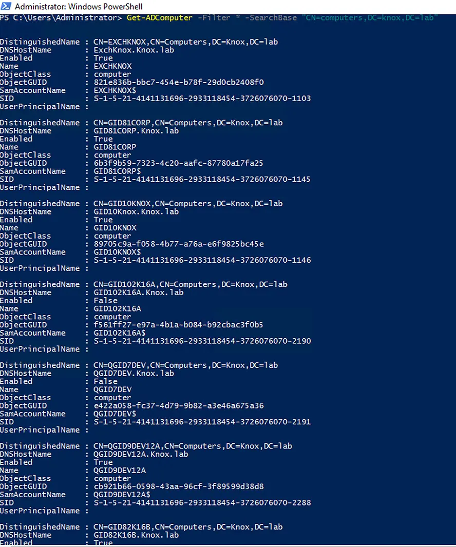 Limiting Computer Search to an OU (SearchBase)
