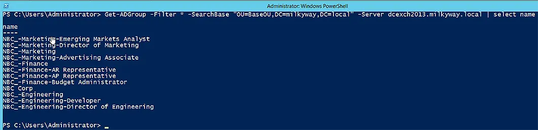 Search Groups from a Different Server