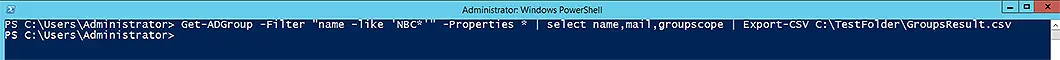 Export the Results to CSV Format