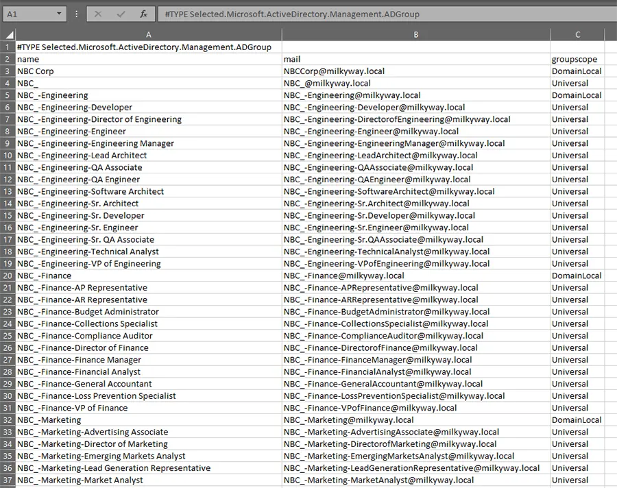 Export the Results to CSV Format