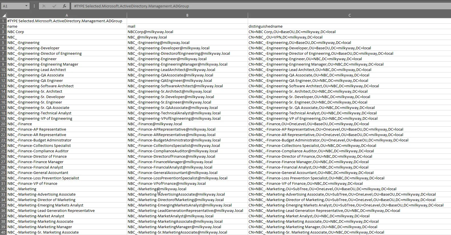 Export the Results to CSV Format