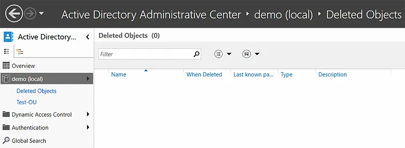 Restore a Deleted User or Object
