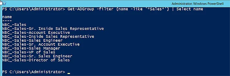 Search all Groups Based on Filter Query