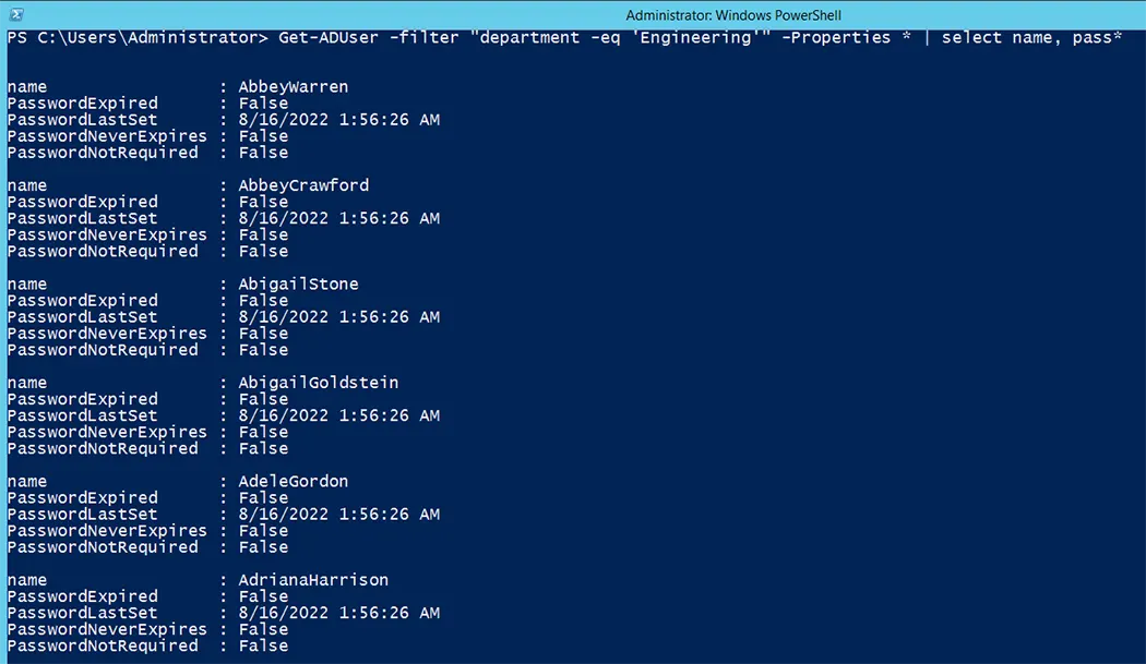 Resetting Multiple Users’ Passwords