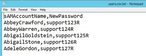 Resetting Multiple Users’ Passwords