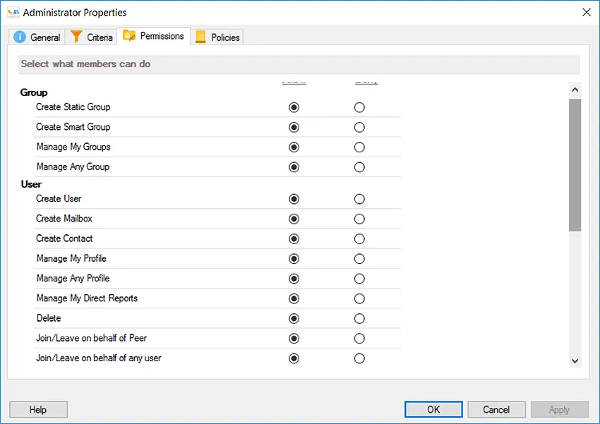 Role Policies Being Set via GroupID Console