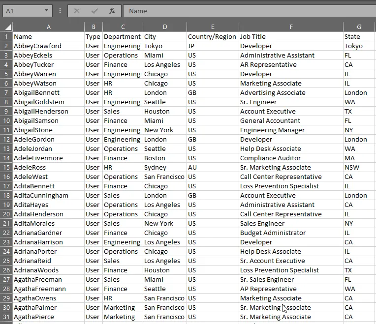 Add Users to a Group using a CSV File