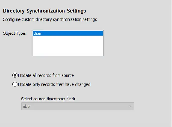 GroupID Synchronize Interface for Directory Synchronization Engine