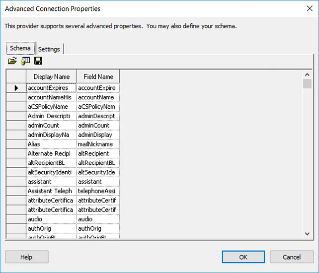 GroupID Synchronize Interface to Map Schema of CSV with AD