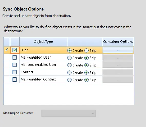 GroupID Synchronize Interface to Create Different Object Types