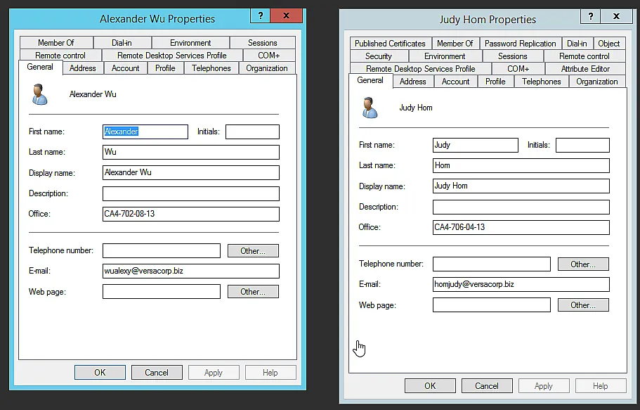 ADUC Advanced Settings