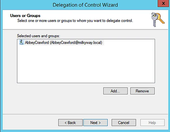 Delegate Control to Users Using ADUC