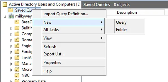 Create and Save Queries