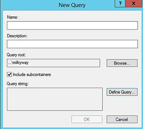 Create and Save Queries