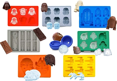 Set of 8 Star Wars Silicone Ice Trays/Chocolate Molds